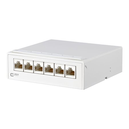 BTR NETCOM AP-Verteiler 6Port C6A 6xRJ45, rws TN EDATC6A-6AP-rws