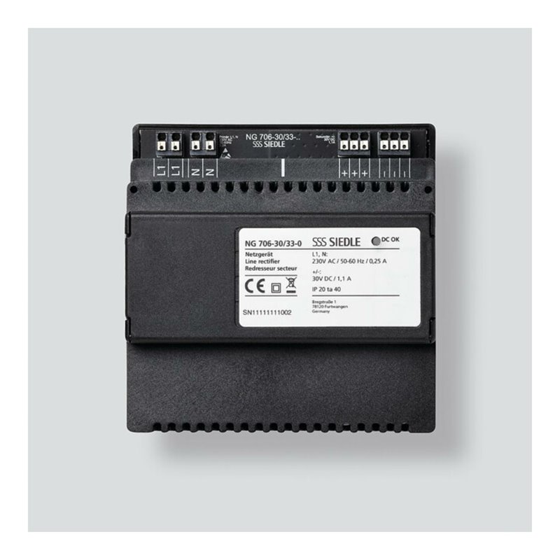 Siedle&Söhne Netzgerät Schwarz NG 706-30/33-0