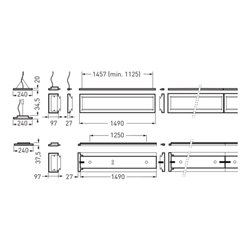 Trilux LED-Anbau/Pendel-Leuchte 4000K DALI LuceoS D/H27017751
