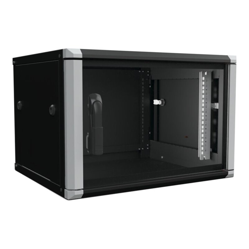 Enoc Wandschrank 6HE 2tlg. sw 19'600x500x334mm W2 6-65-S