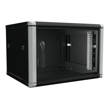 Enoc Wandschrank 6HE 2tlg. sw 19'600x500x334mm W2 6-65-S