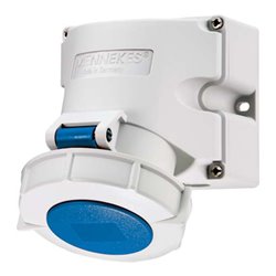 Mennekes Wanddose 16A3p6h230V, IP67 9105