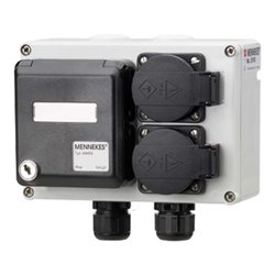 Mennekes Steckdosen-Kombination 2xSchuko 2xRJ45 IP44 25705