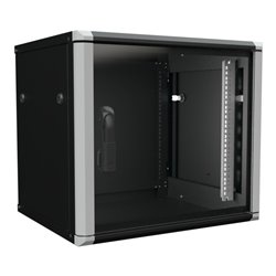 Enoc Wandschrank 9HE 2tlg. sw 19'600x500x535mm W2 9-65-S