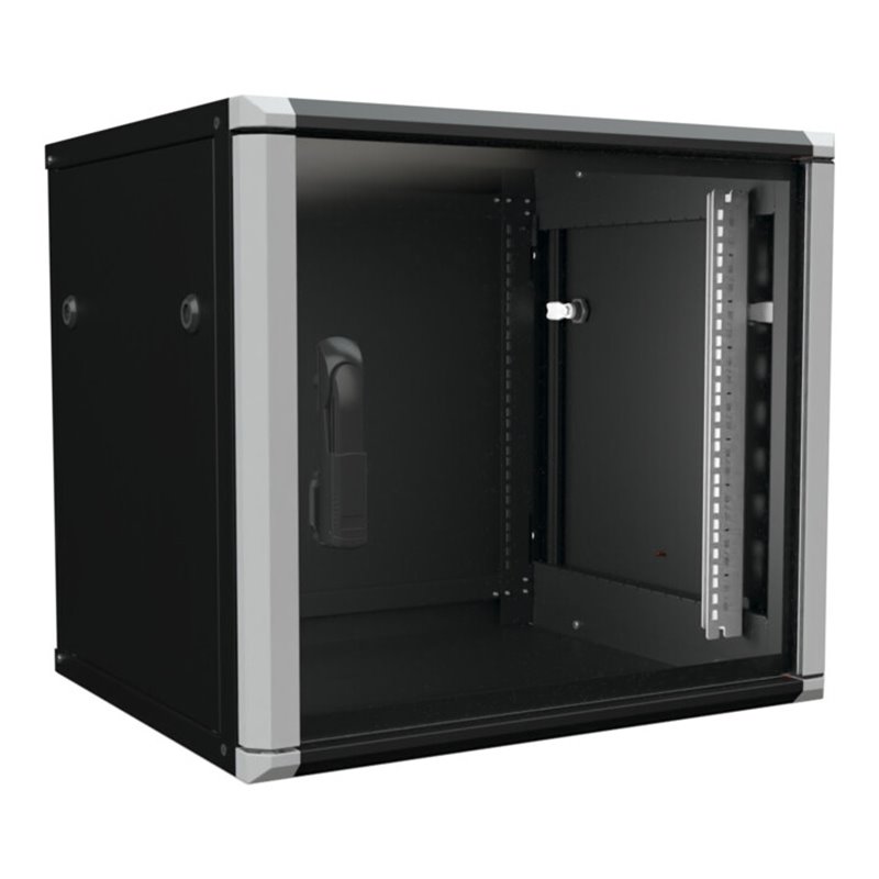 Enoc Wandschrank 9HE 2tlg. sw 19'600x500x535mm W2 9-65-S