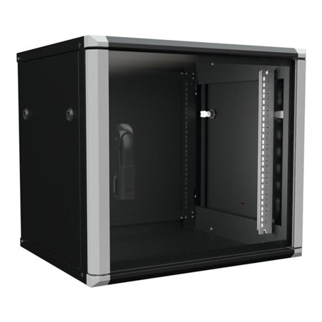 Enoc Wandschrank 9HE 2tlg. sw 19'600x500x535mm W2 9-65-S