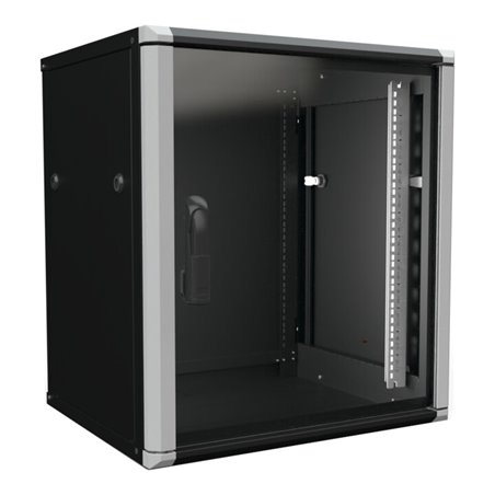 Enoc Wandschrank 12HE 2tlg. sw 19'600x500x668mm W2 12-65-S