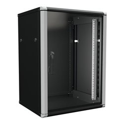 Enoc Wandschrank 15HE 2tlg. sw 19'600x500x801mm W2 15-65-S