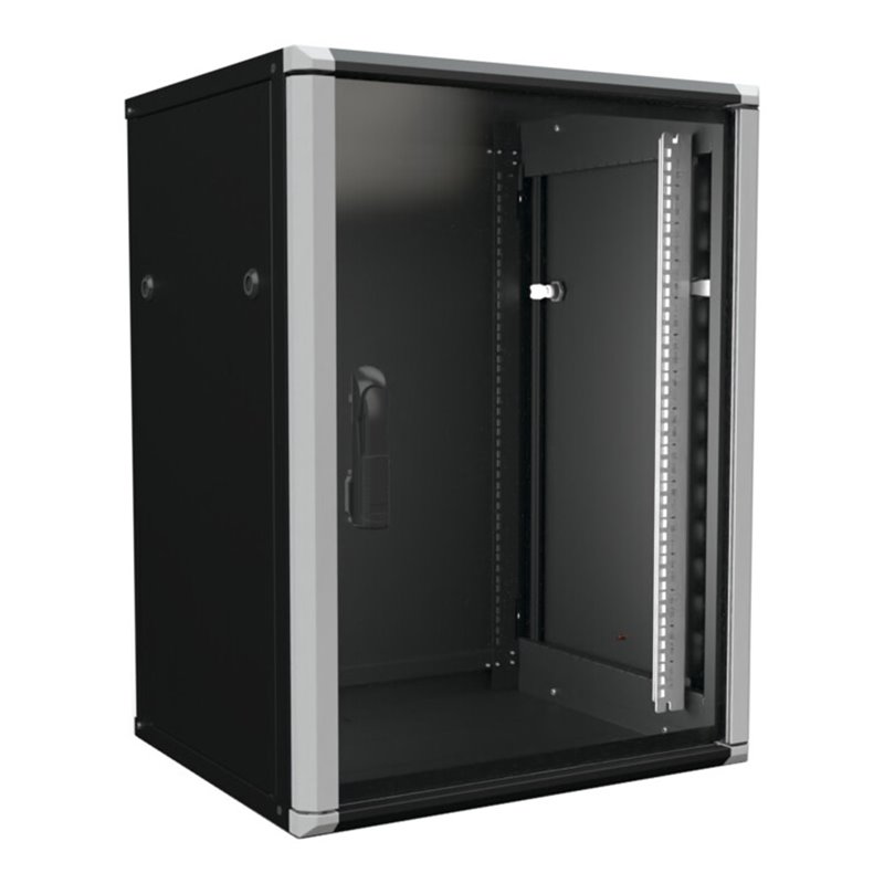 Enoc Wandschrank 15HE 2tlg. sw 19'600x500x801mm W2 15-65-S