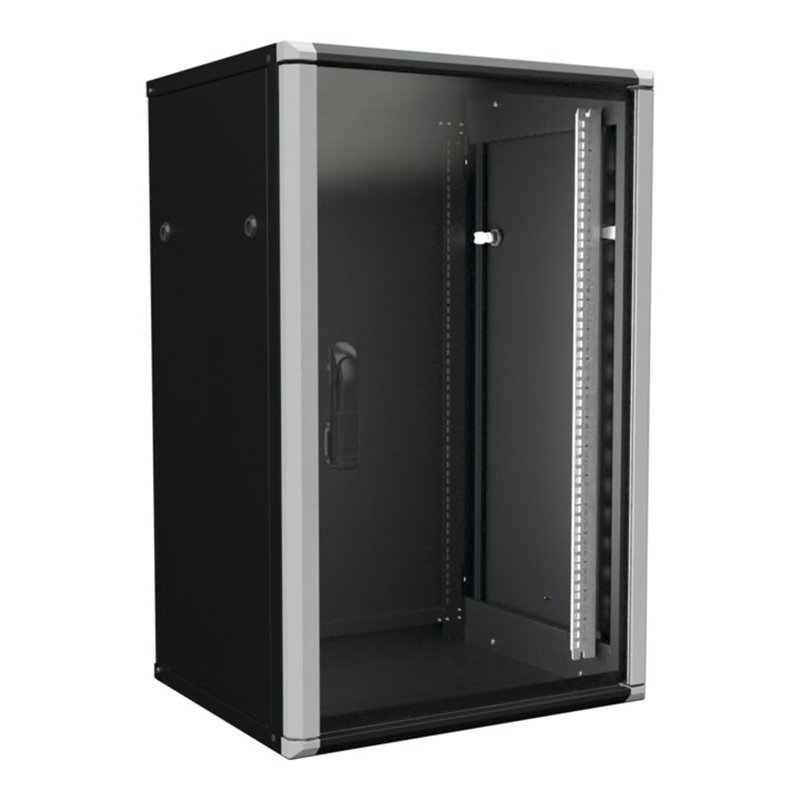 Enoc Wandschrank 18HE 2tlg. sw 19'600x500x934mm W2 18-65-S