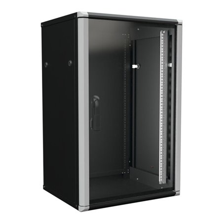 Enoc Wandschrank 18HE 2tlg. sw 19'600x500x934mm W2 18-65-S