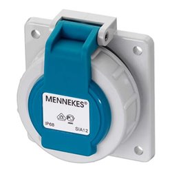 Mennekes Schuko-Anbau-Steckdose 16A2p+E 230V IP68 BL 17006