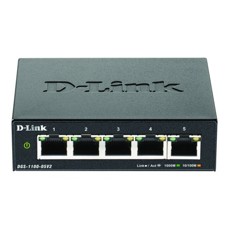DLink Deutschland 5-Port Gigabit SmartSwitch Layer2 DGS-1100-05V2/E