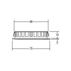 Brumberg Leuchten LED-Einbauleuchte 12V DC, nickel 12127153