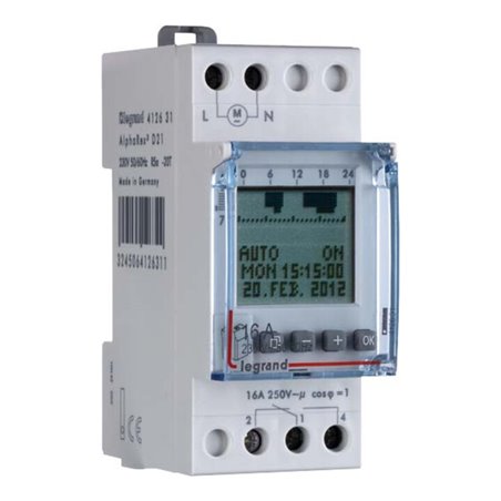 Legrand (BT) Wochenschaltuhr 230V/AC 1K AlphaRex3D21/412631