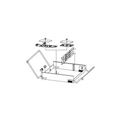 Telegärtner LWL-Wandverteiler B/H/T 440x440x95mm 100022176