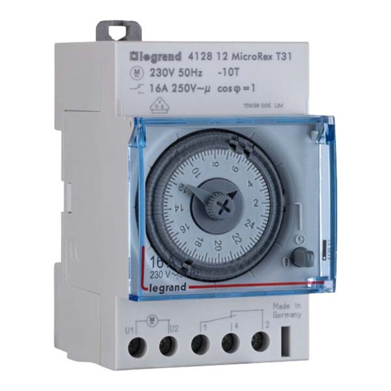 Legrand (BT) Tagesschaltuhr sync. 230V 50Hz MicroRex T31/412812