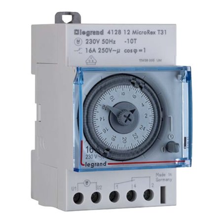 Legrand (BT) Tagesschaltuhr sync. 230V 50Hz MicroRex T31/412812