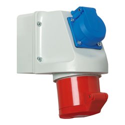 Walther Werke Mini-Kombi Wanddose 16A 5P400V6h+Schutz.IP44 114