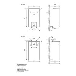Vaillant Warmwasserspeicher offenes System VEN 10 U 10L ws
