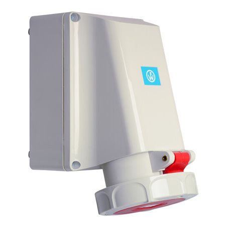 Walther Werke Wandsteckdose 63A 5p. 400V 6h IP67 169