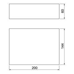 OBO Bettermann Vertr Schaumblock 200x144x60 br FBA-B200-14