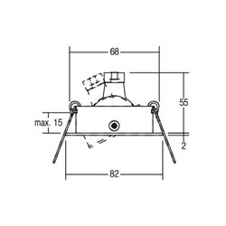 Brumberg Leuchten NV-EB-Strahler GX5,3/50W 00118022