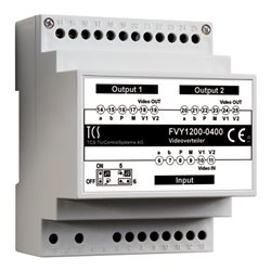 TCS Tür Control Videosignalverteiler 2fachVT02-SG FVY1200-0400