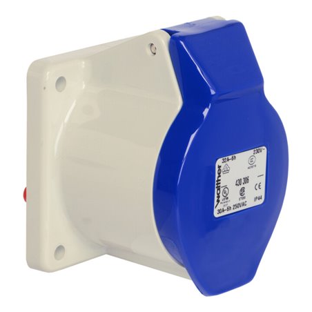 Walther Werke Anbaudose gerade 32A 3P 230V 6h IP44 430306