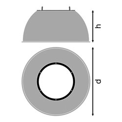 LEDVANCE Reflektor HBDALREFLECTOR155W80