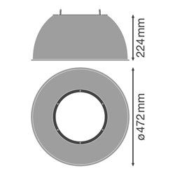 LEDVANCE Reflektor HBDALREFLECTOR155W80