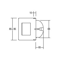 Brumberg Leuchten LED-Wandeinbauleuchte 230V eds LF:ww 10140203