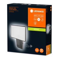LEDVANCE LED-Strahler mit Sensor 4000K, grau EPROFLOODS274KIP55DG