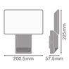 LEDVANCE LED-Strahler mit Sensor 4000K, grau EPROFLOODS274KIP55DG