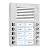 TCS Tür Control Audioaußenstation 2-reihig 10 Tasten AP silber PES10-EN/04