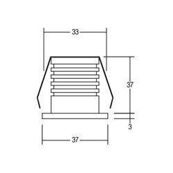 Brumberg Leuchten LED-Lichtpunkt 700mA rund IP65 ww 12053173