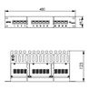 Telegärtner 19' ISDN-Panel 25-Port 1HE, RAL7035 MPPISDN 25-H kurz