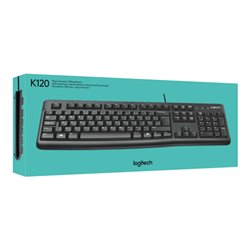 Logitech Tastatur USB K120 sw