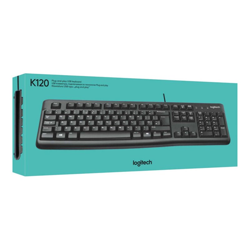 Logitech Tastatur USB K120 sw