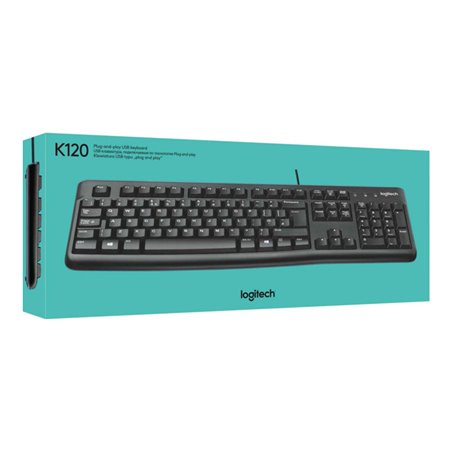 Logitech Tastatur USB K120 sw