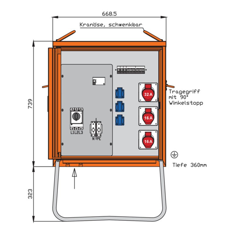 Walther Werke Verteilerschrank 22kVA WV0270R1