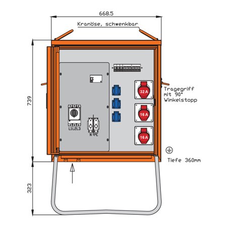 Walther Werke Verteilerschrank 22kVA WV0270R1
