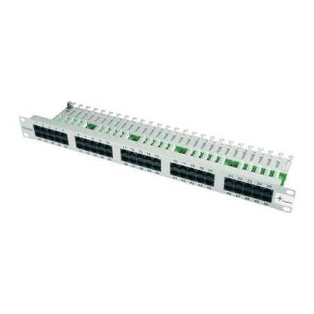Telegärtner 19' ISDN-Panel 50-Port 1HE, RAL7035 MPPISDN 50-H kurz