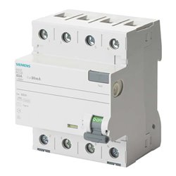 Siemens Indus.Sector FI-Schutzschalter Typ A, 500mA , 63A 5SV3746-6