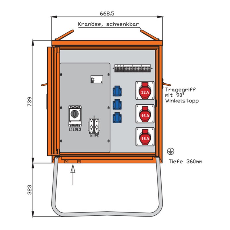 Walther Werke Verteilerschrank 44kVA WV0280R1
