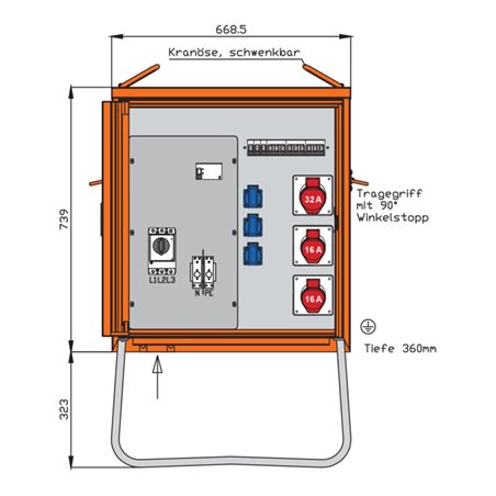 Walther Werke Verteilerschrank 44kVA WV0280R1