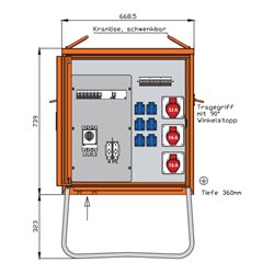 Walther Werke Verteilerschrank 44kVA WV0310R1
