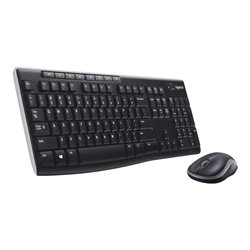Logitech Tastatur/Maus Set USB,wireless,1000dpi MK270 sw