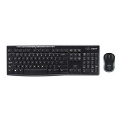 Logitech Tastatur/Maus Set USB,wireless,1000dpi MK270 sw