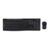 Logitech Tastatur/Maus Set USB,wireless,1000dpi MK270 sw